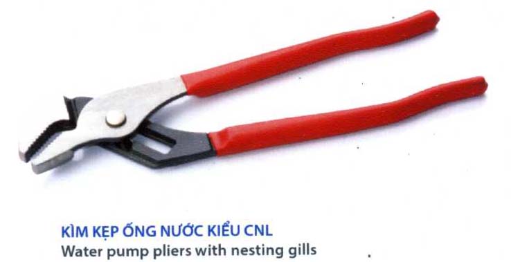 Water pump pliers with pressing gills